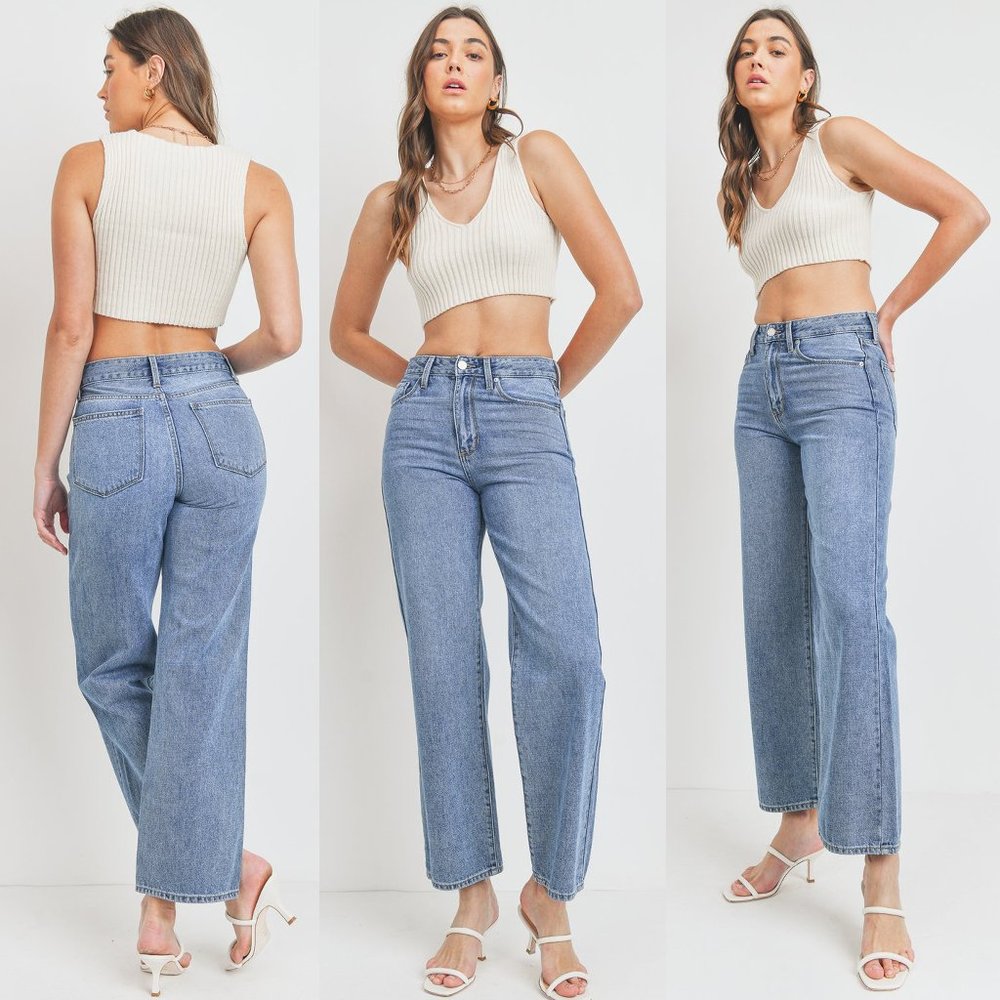 Carmella High Rise Clean Dad Jean